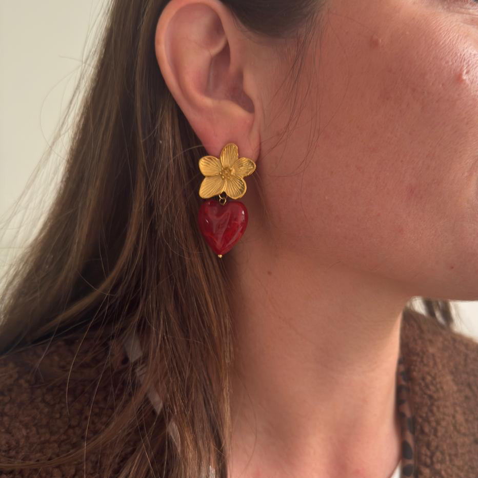 BOUCLE D'OREILLES AMOUR