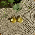 BOUCLES D'OREILLES CAMELIA JAUNE