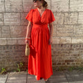 ROBE ELEONORE CORAIL