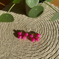 BOUCLES D'OREILLES GIGI ROSE FLUO